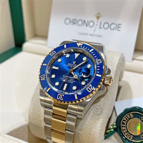 rolex silver gold blue|rolex submariner date 126613lb.